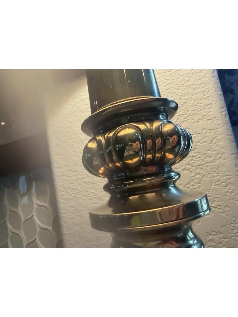 VTG Stiffel Solid Brass Table Lamp MCM Hollywood Regency Heavy 26” With Shade